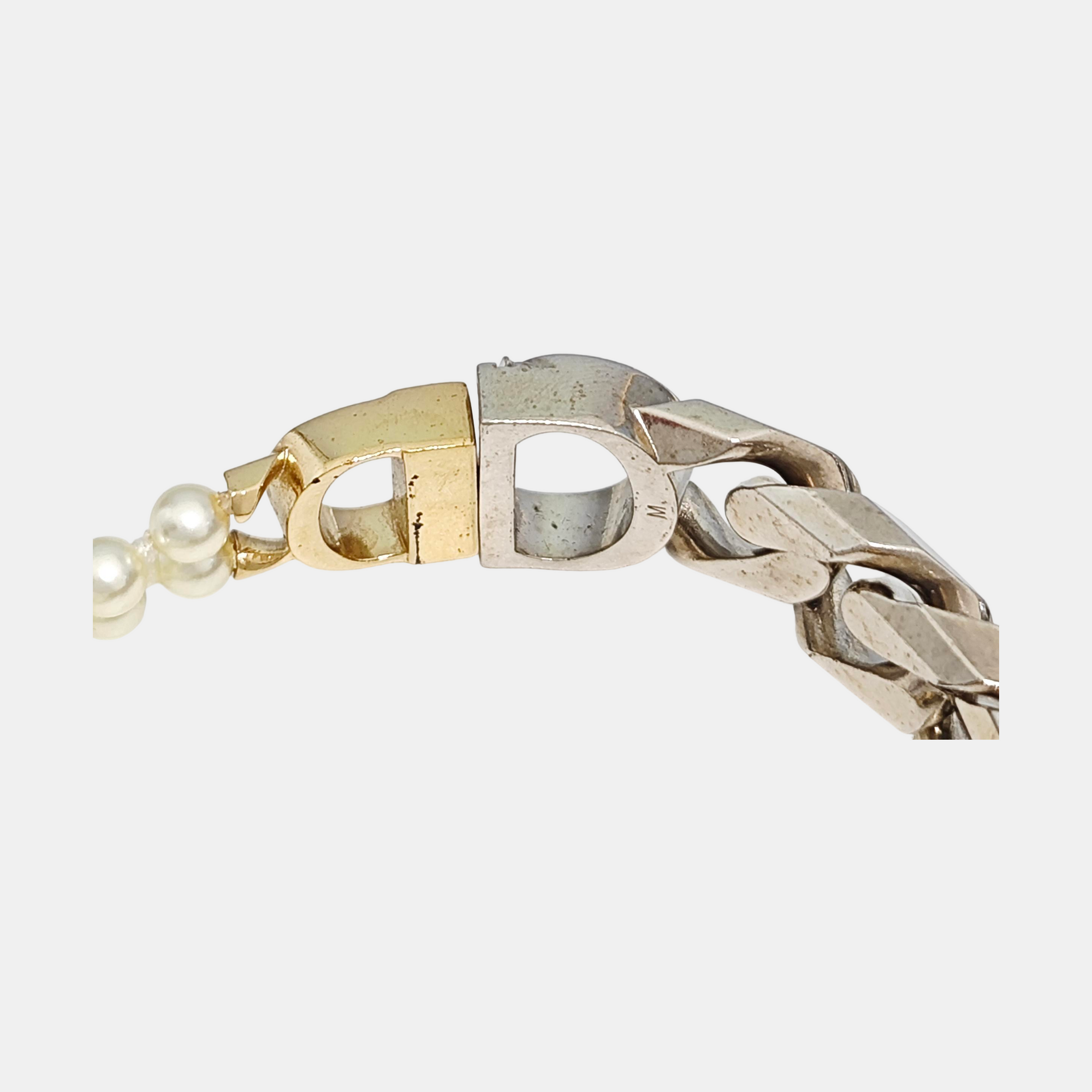 CD Icon Metal Silver Bracelet