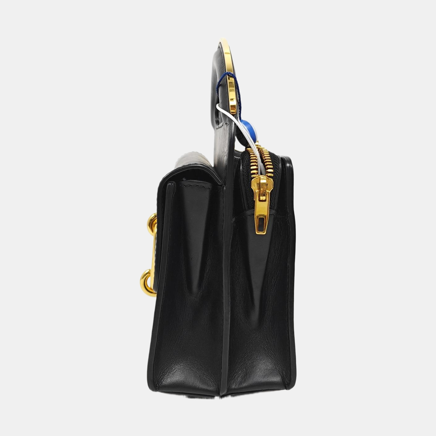 Padlock Work Calfskin Black