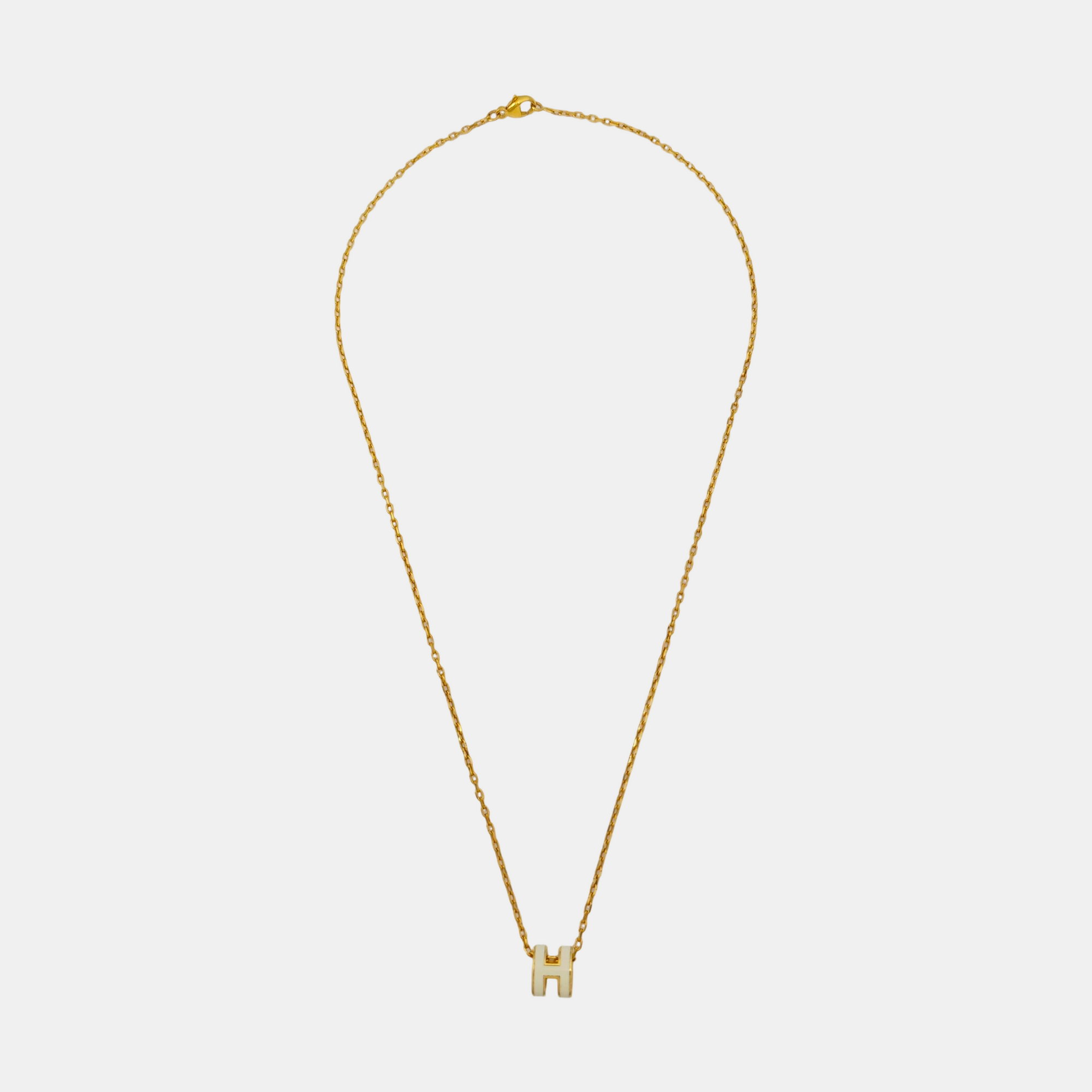 Pop H Metal Gold Necklace