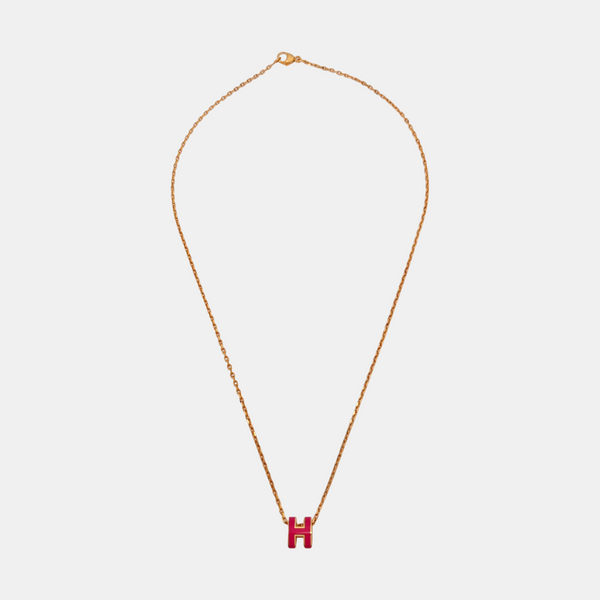 Pop H Metal Rose Gold Necklace