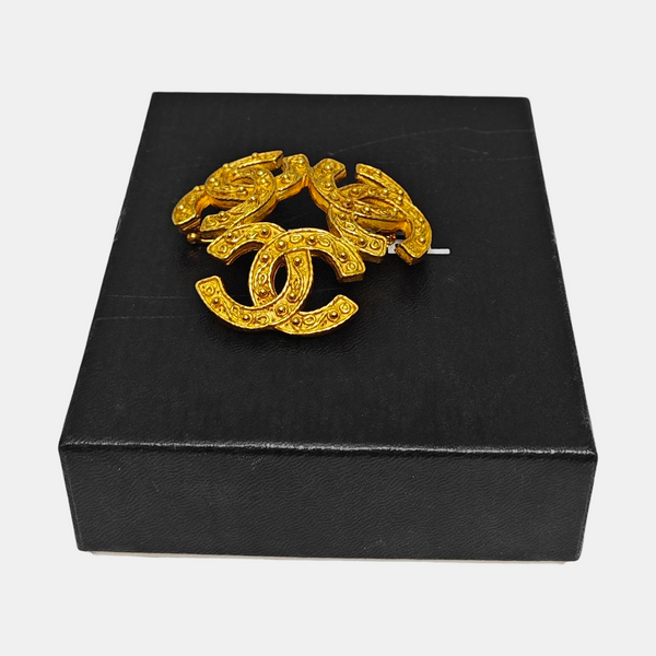 Vintage Metal Gold Brooch