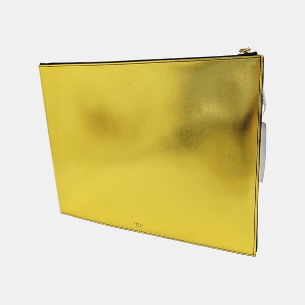 Calfskin Clutch Gold