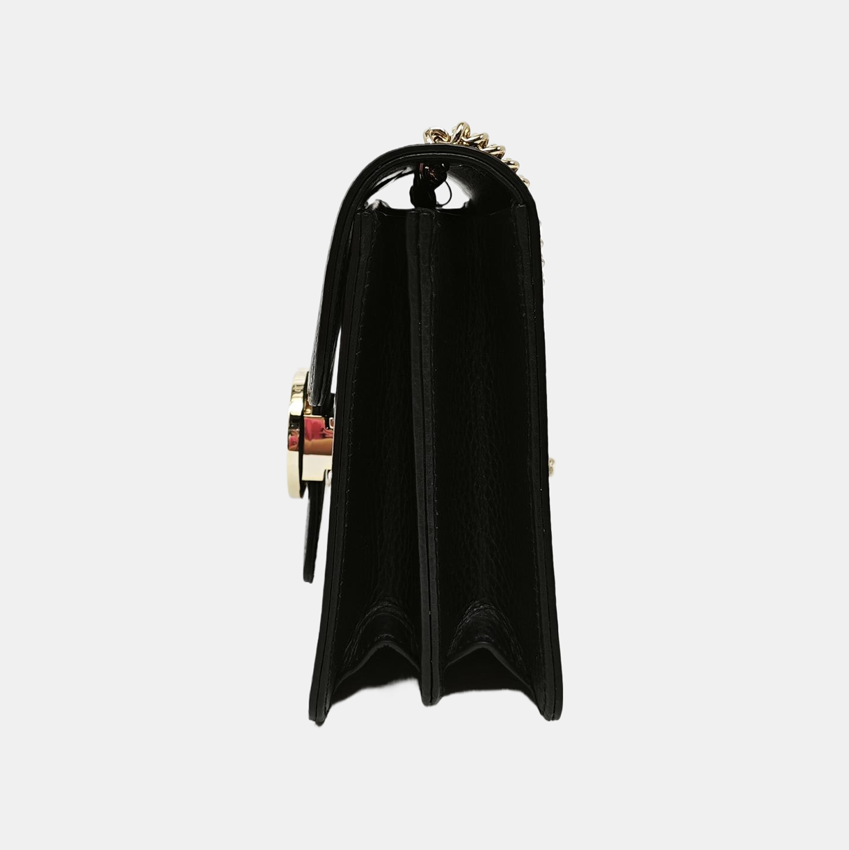 Interlocking G Small Calfskin Black