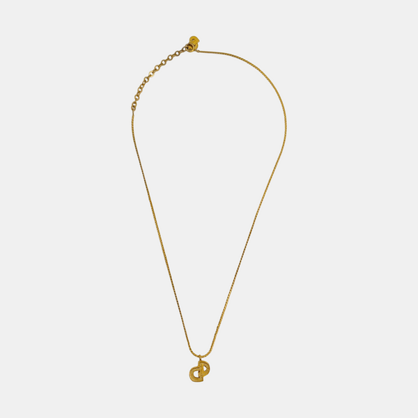 Petit CD Metal Gold Necklace