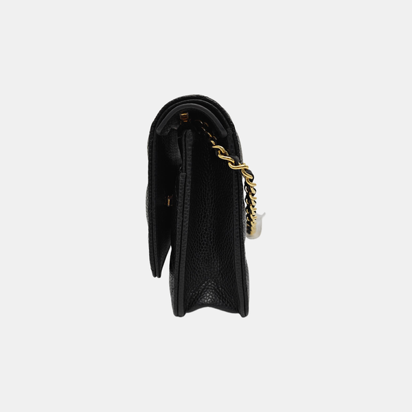WOC Quilted Grained Calfskin Black