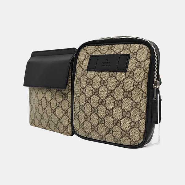 GG Belt Bag Monogram Coated Canvas Beige