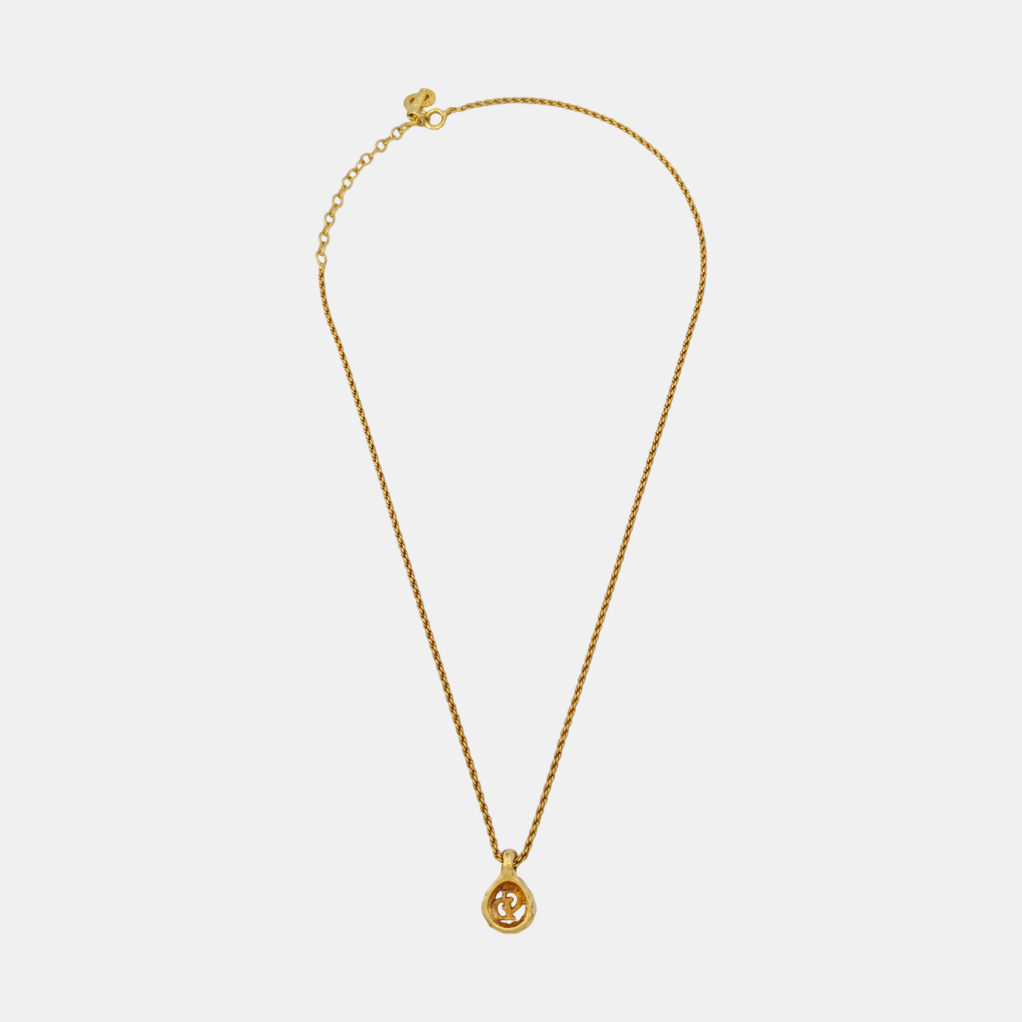 Petit CD Metal Gold Necklace