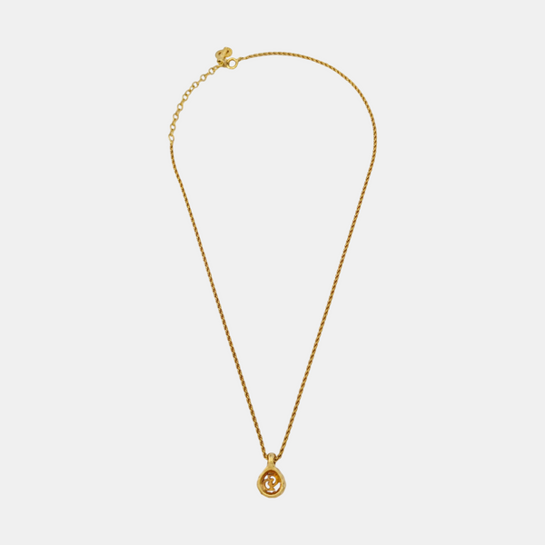 Petit CD Metal Gold Necklace