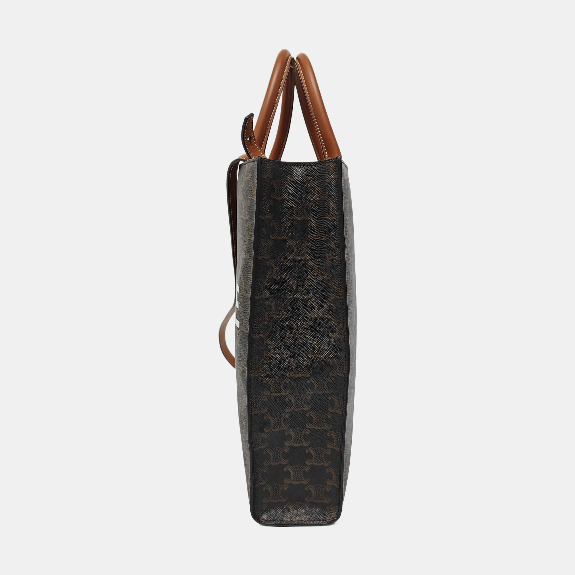 CABAS CELINE Small Coated Canvas Brown