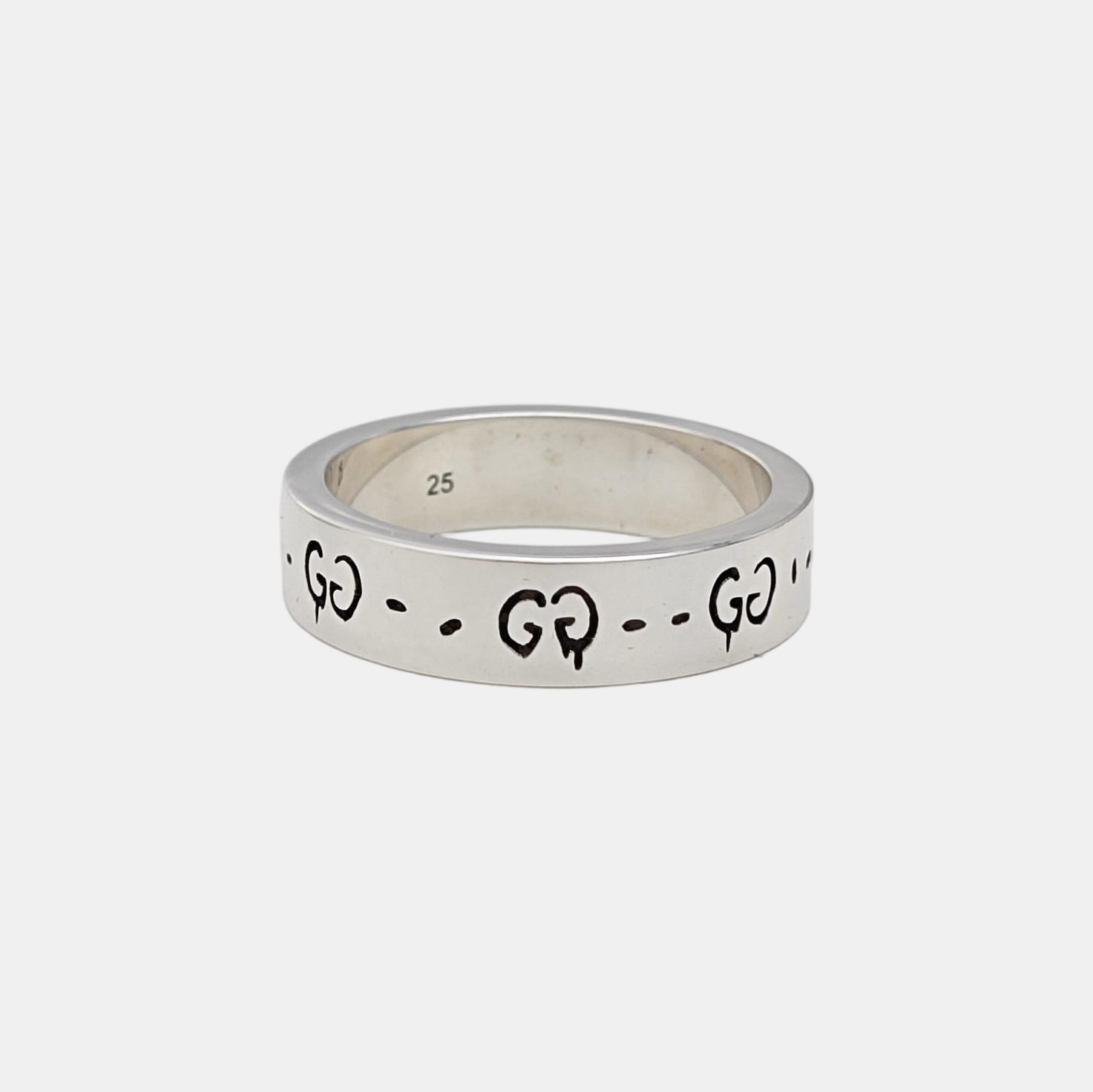 Ghost 925 Sterling Silver Ring EU 64