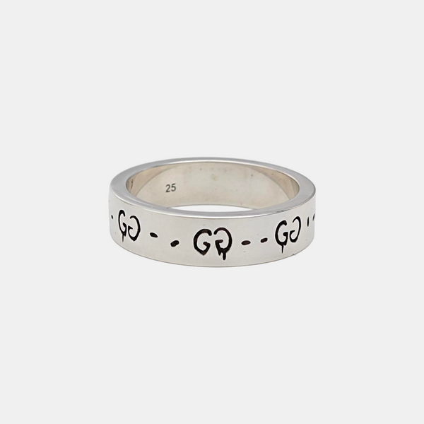 Ghost 925 Sterling Silver Ring EU 64
