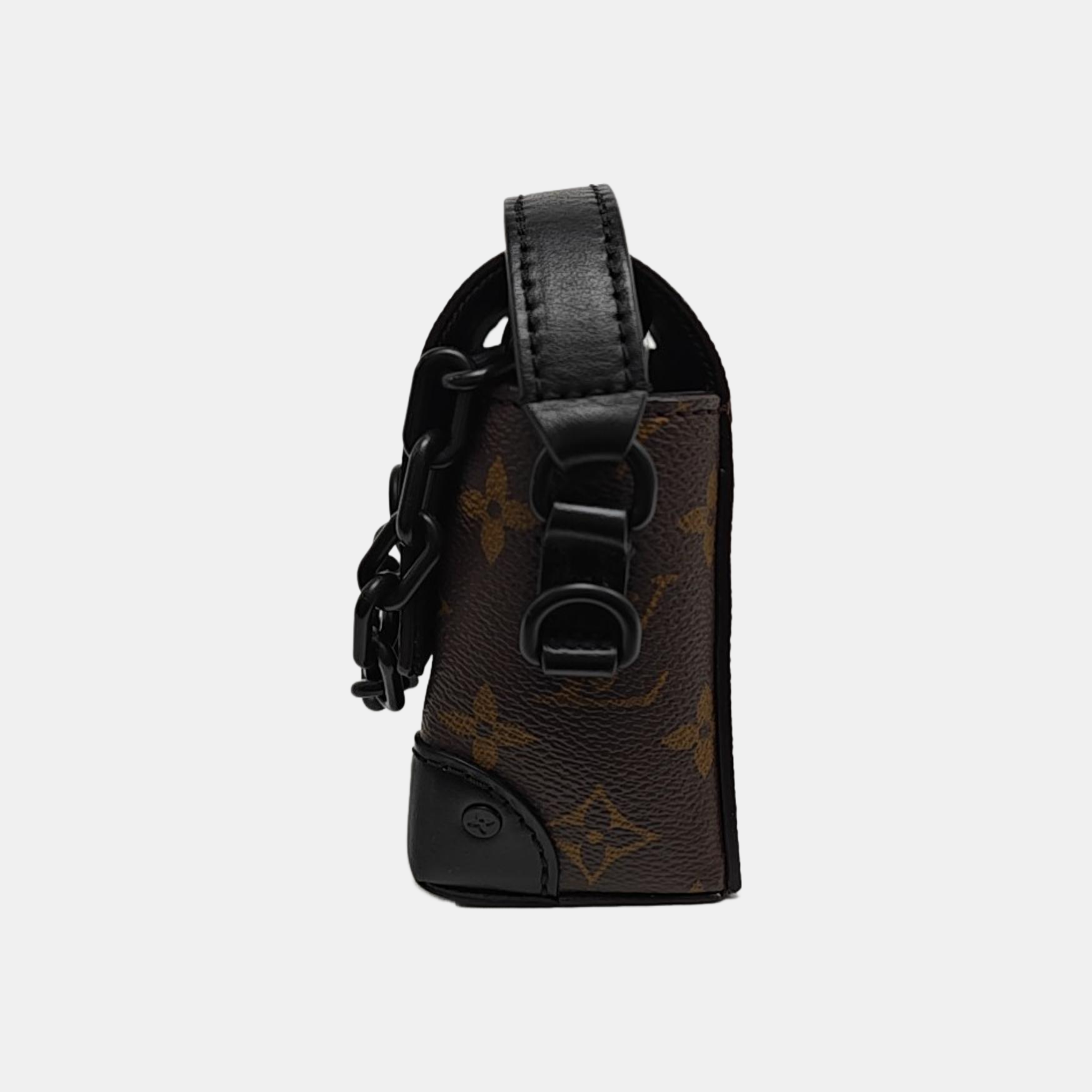 SOFT TRUNK Mini Monogram Coated Canvas Brown