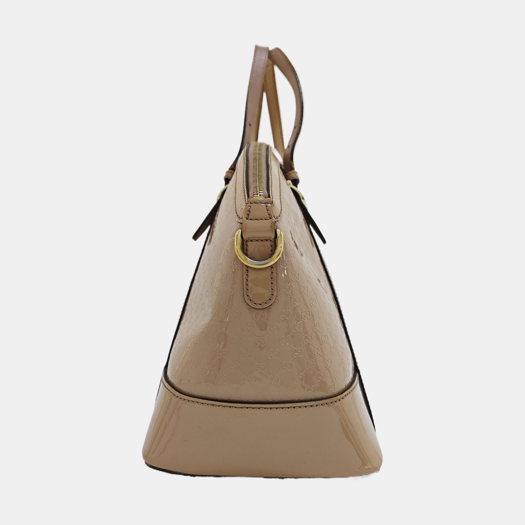 Monogram Patent Leather Shoulder Bag Pink