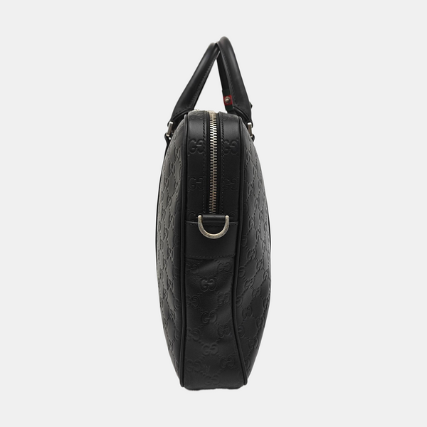 Signature Monogram Calfskin Black