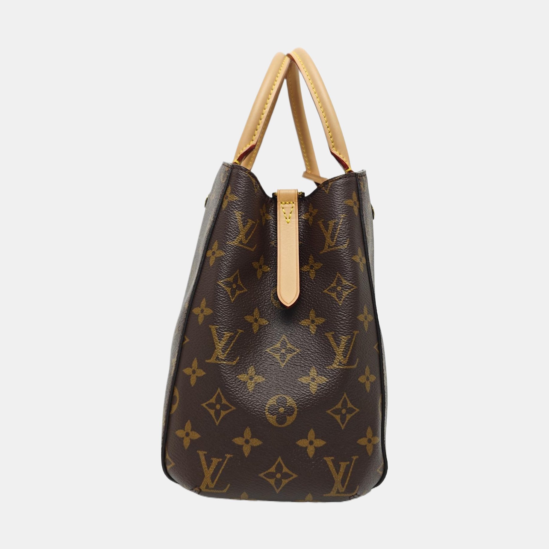MONTAIGNE Monogram Coated Canvas Brown