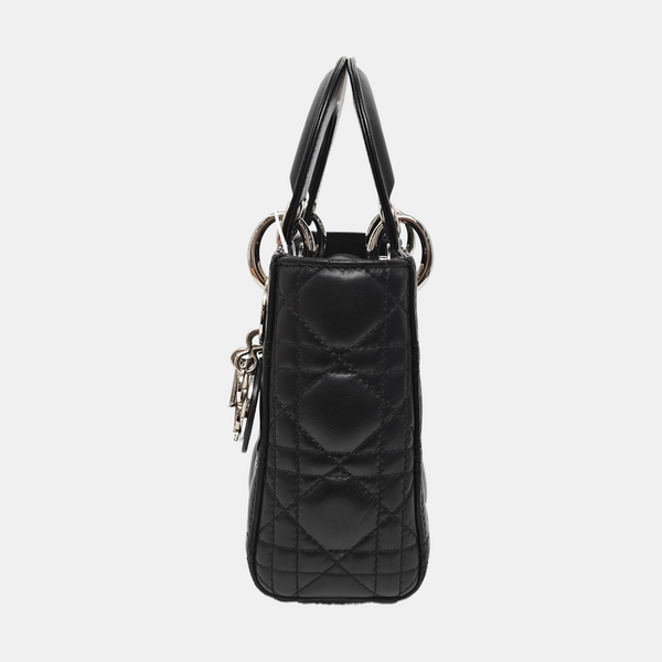 Lady Dior Mini Quilted Lambskin Black