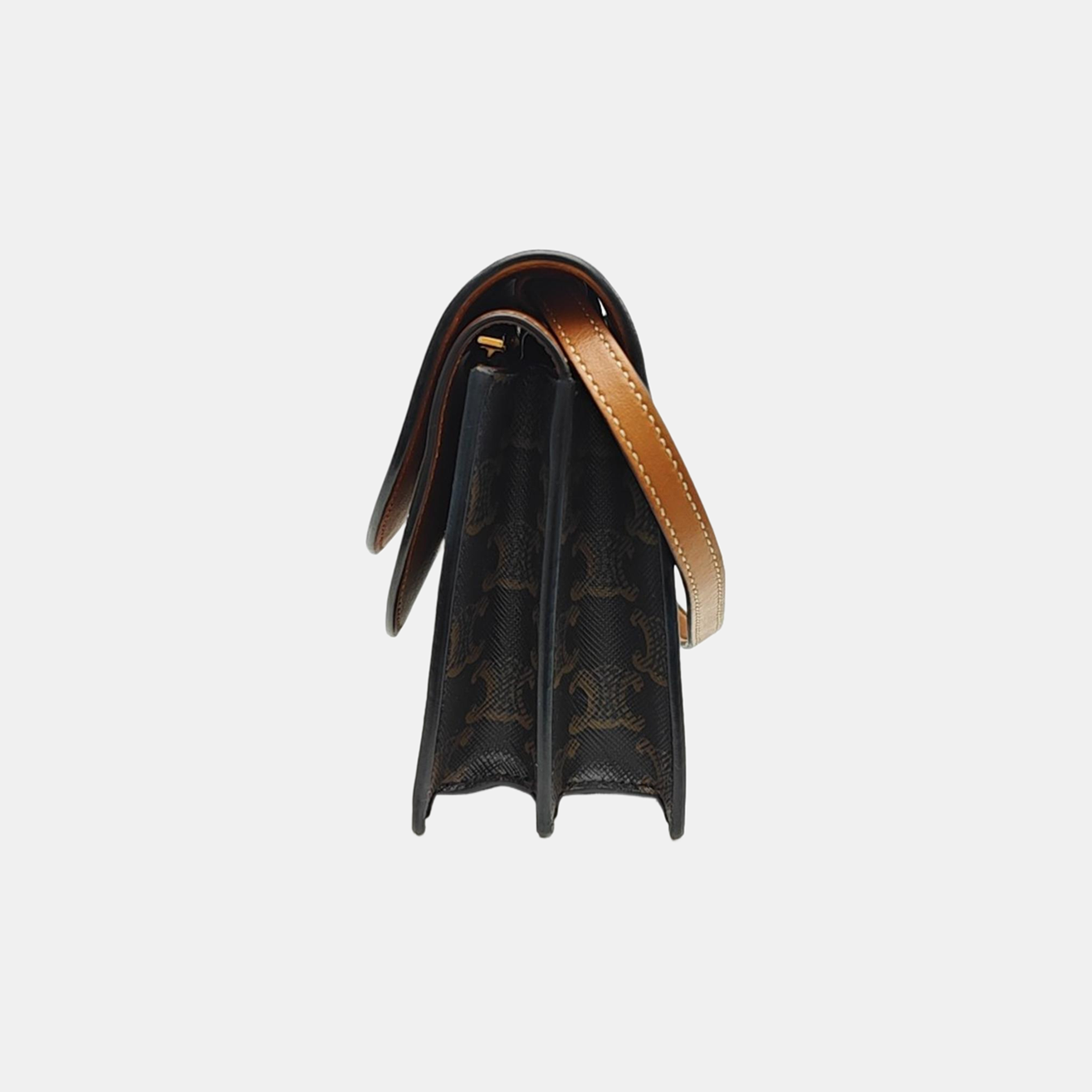 TRIOMPHE CANVAS Small Coated Canvas Brown