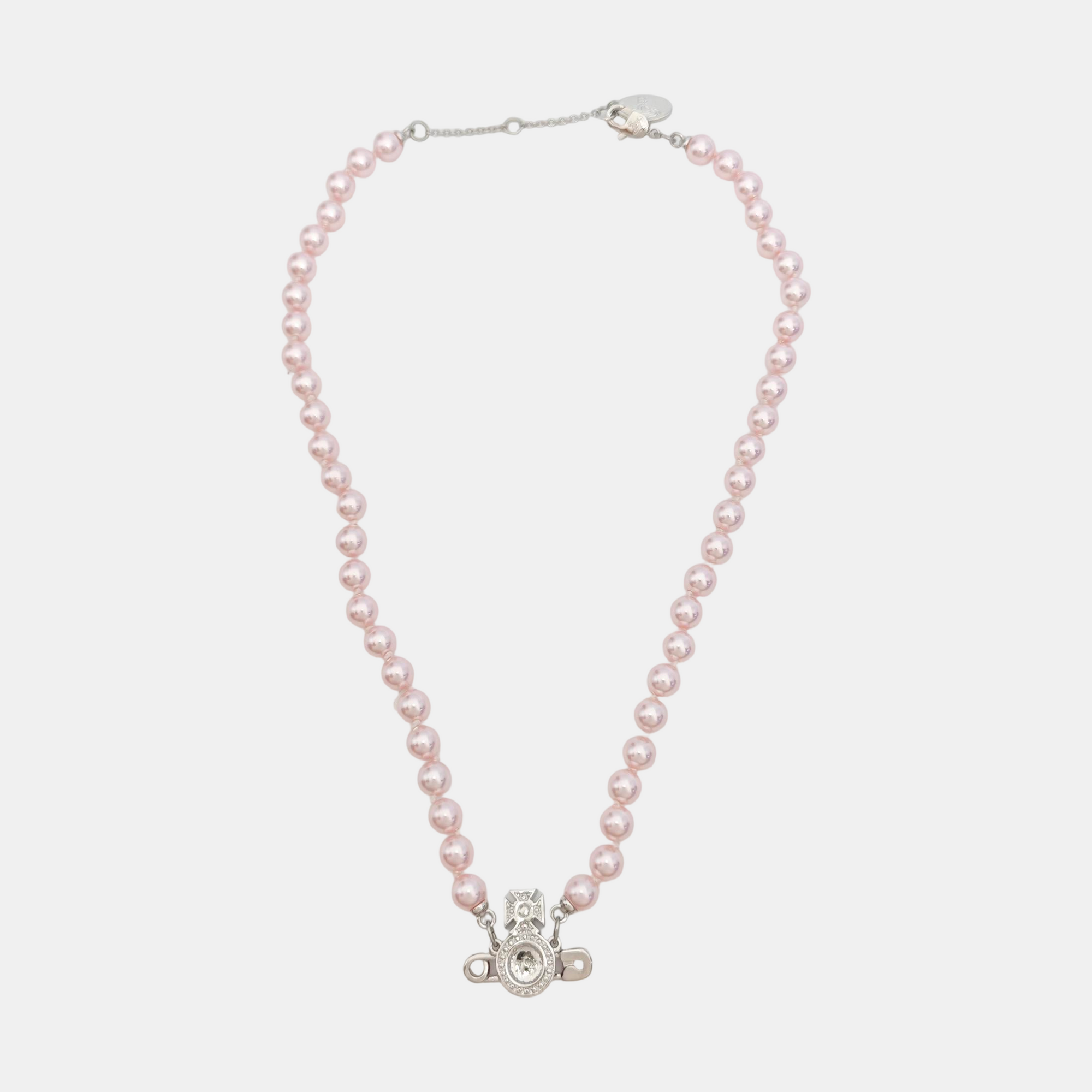 Faux Pearl Pink Necklace