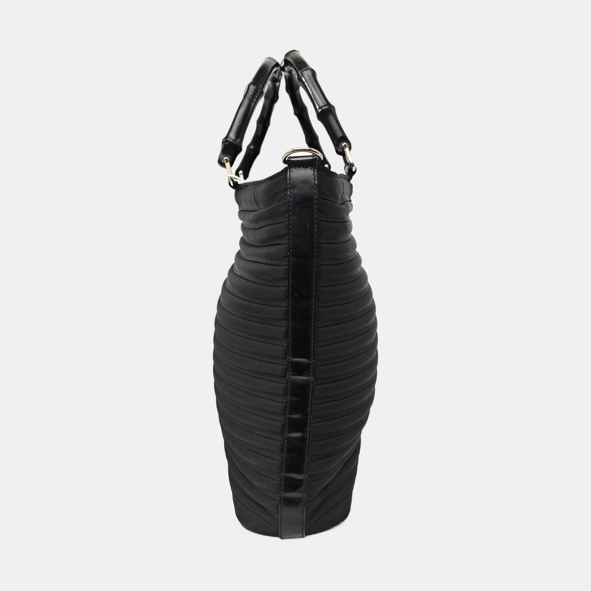 Fabric Shoulder Bag Black