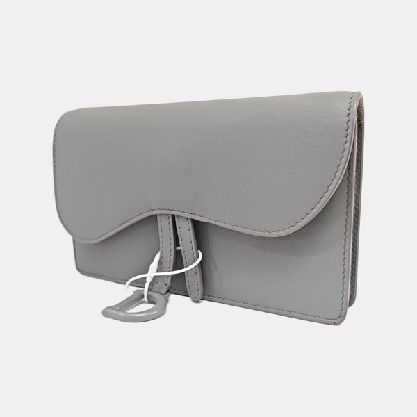 Saddle Mini Calfskin Gray