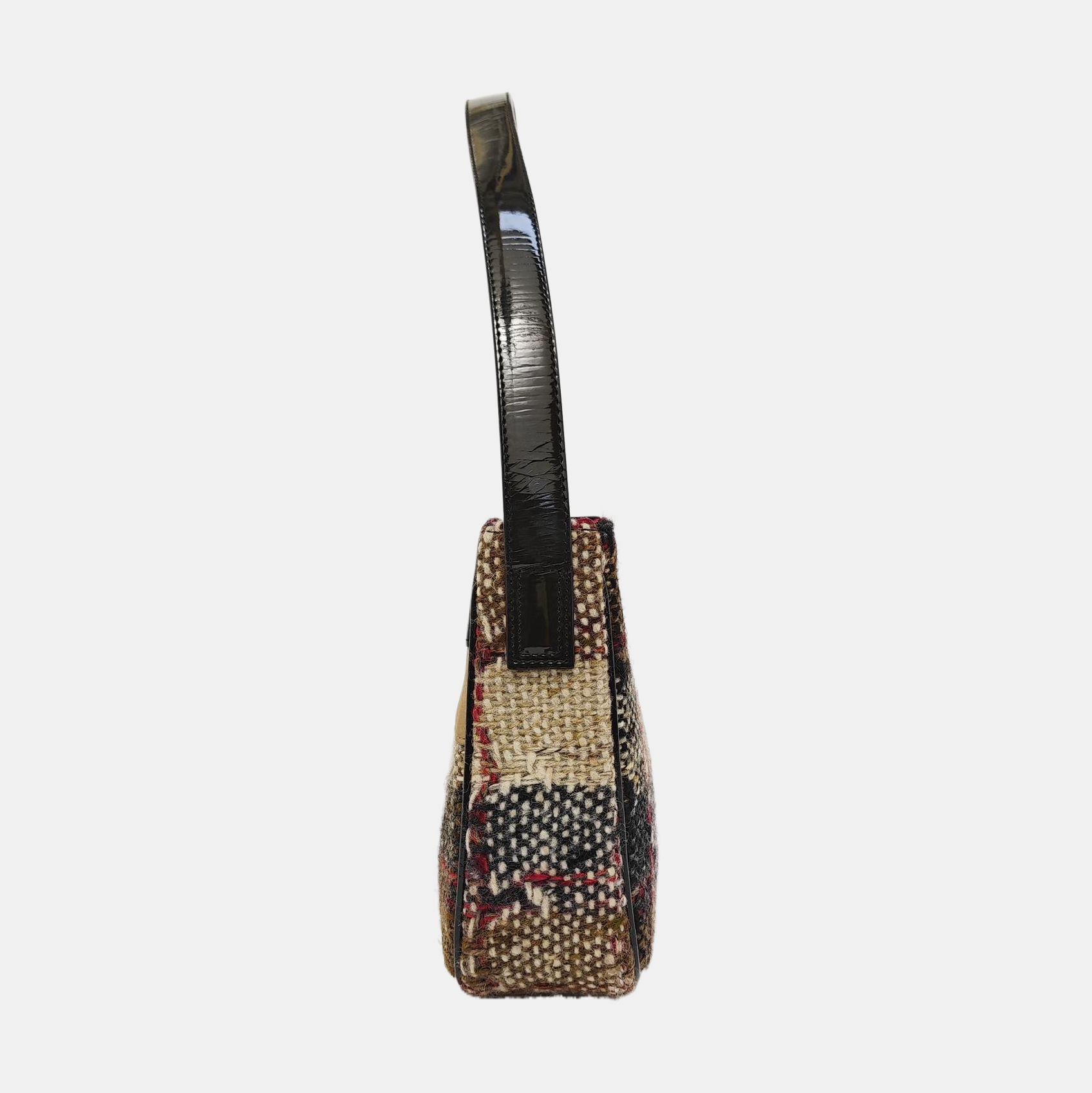 Wool Top Handle Bag Multicolor