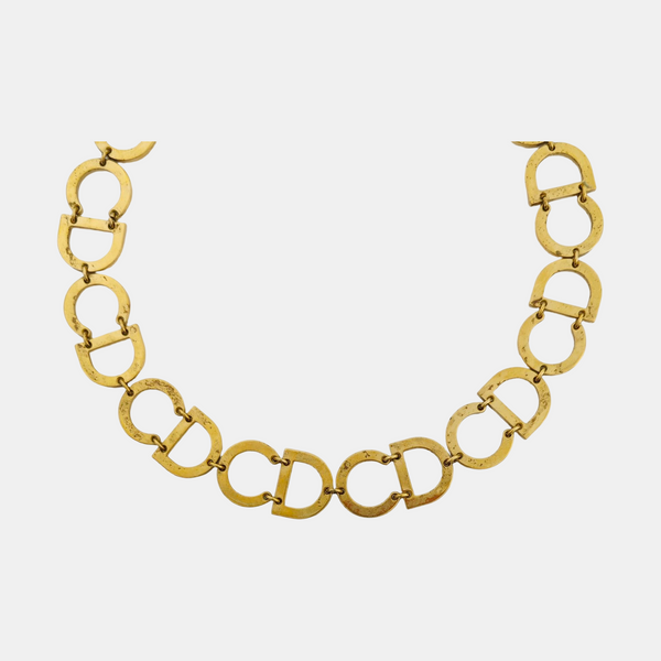 Petit CD Metal Gold Necklace