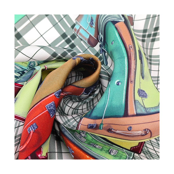 Mulberry Silk Silk Scarf Multicolor