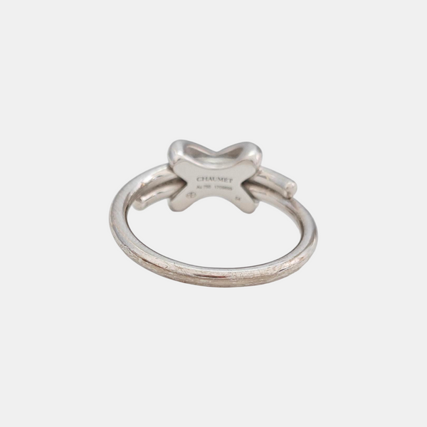 Jeux De Liens 18k White Gold Silver Ring EU 54