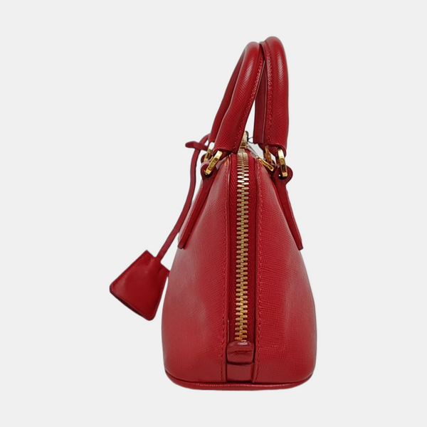 Promenade Mini Saffiano Calfskin Red