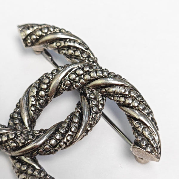 Vintage Metal Silver Brooch