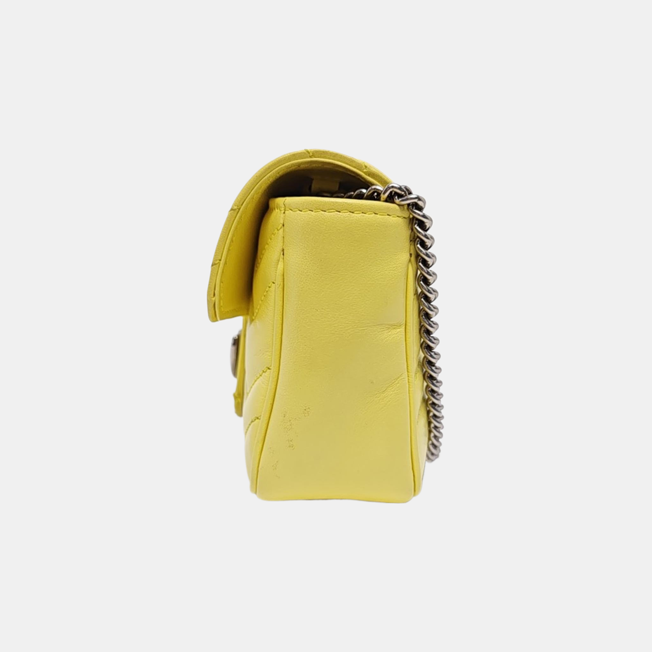 GG Marmont Mini Quilted Calfskin Yellow