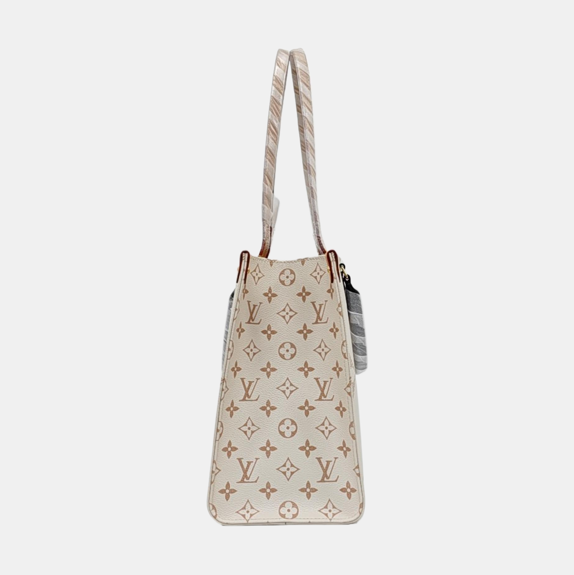 ONTHEGO MM Monogram Coated Canvas White