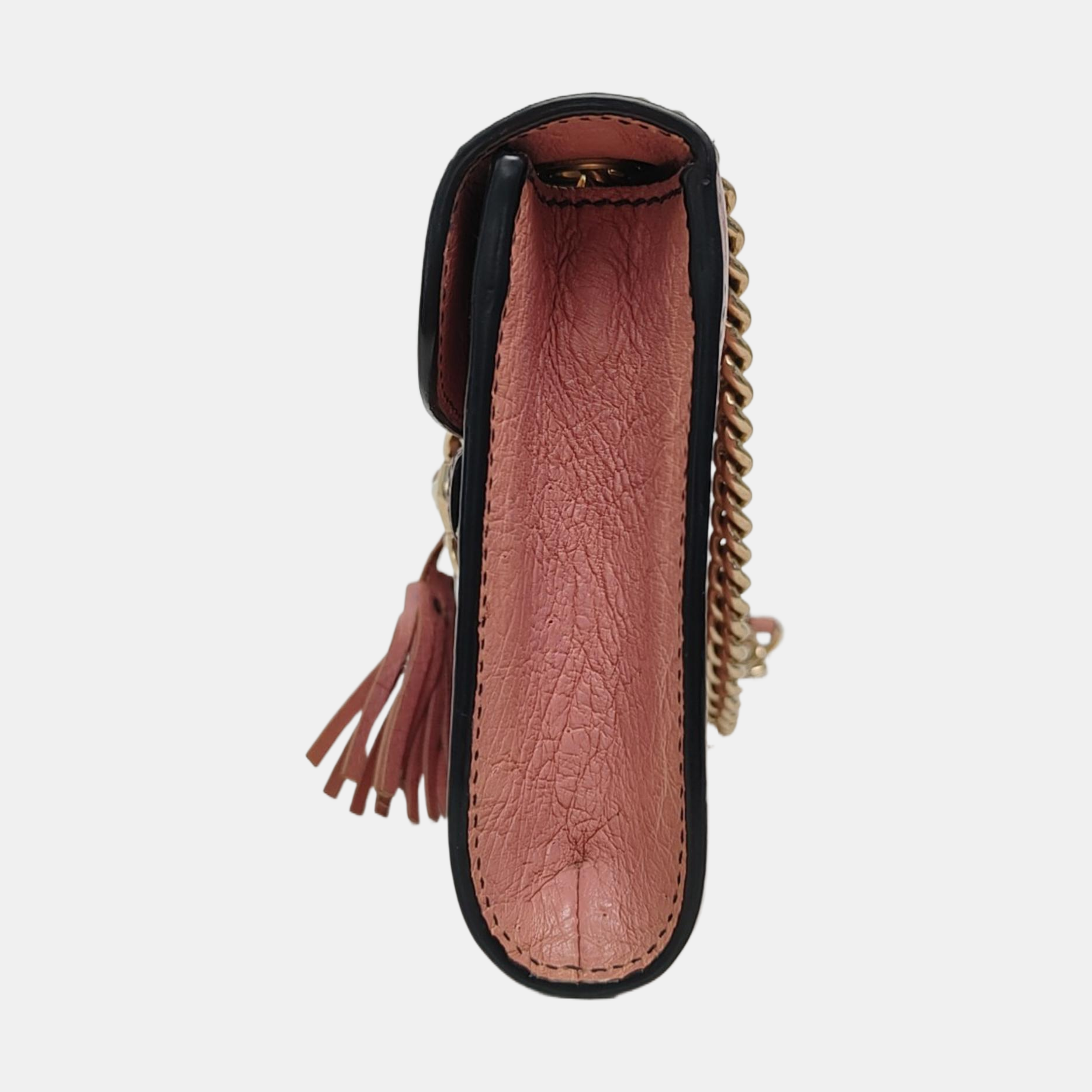 Emily Chain Ostrich Pink