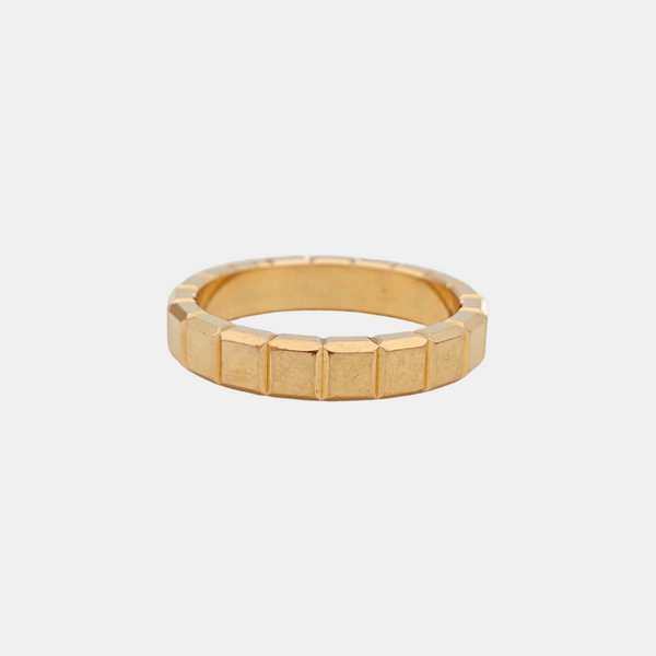 Ice Cube 18k Rose Gold Ring EU 56