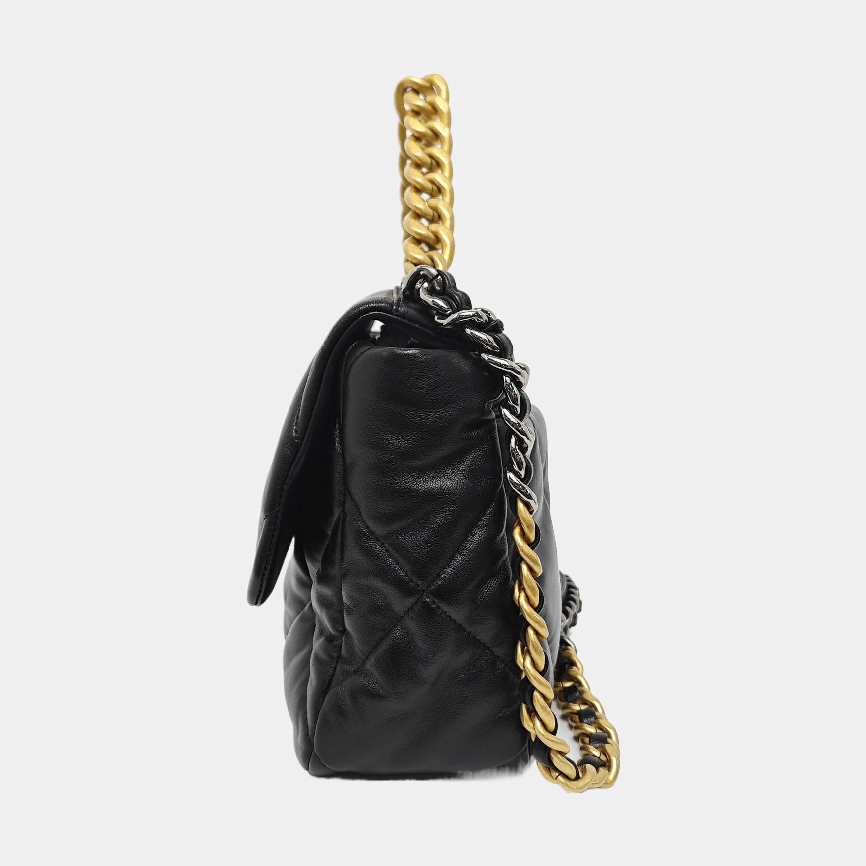 CHANEL 19 Medium Quilted Lambskin Black