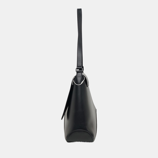 Calfskin Shoulder Bag Extra Large Black