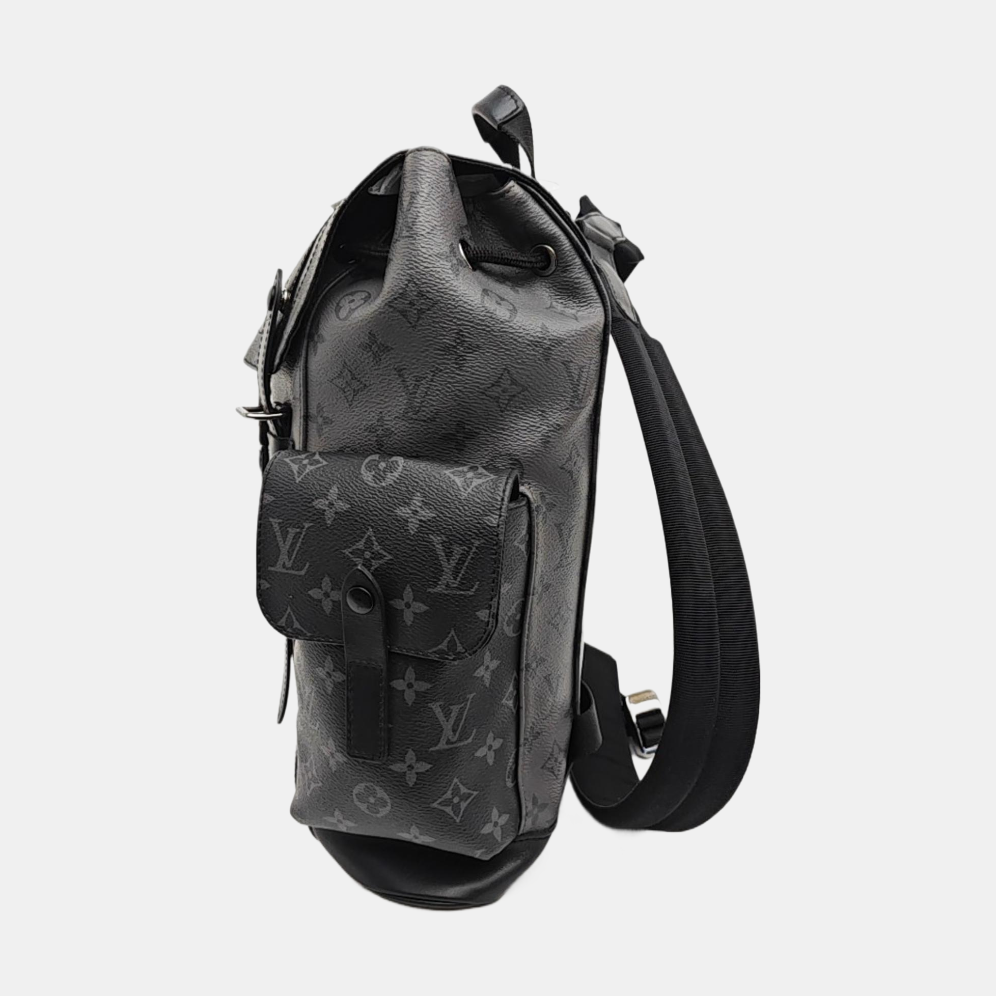 CHRISTOPHER PM Monogram Coated Canvas Gray
