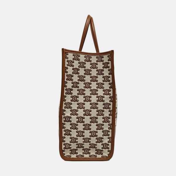Fabric Tote Bag Brown
