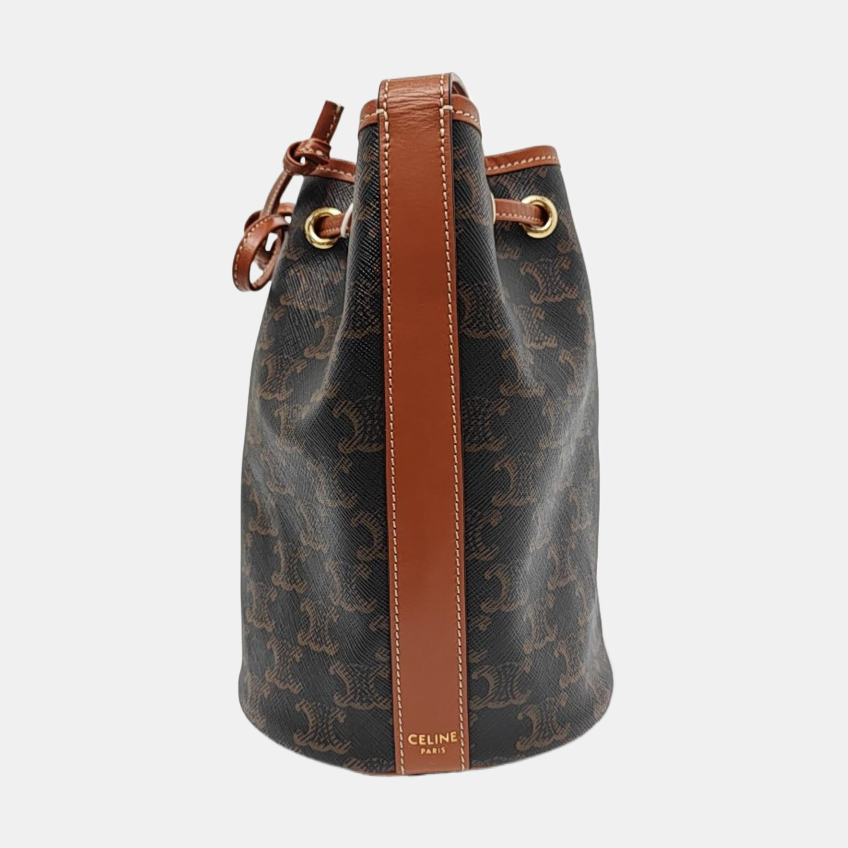 TRIOMPHE CANVAS Small Coated Canvas Brown