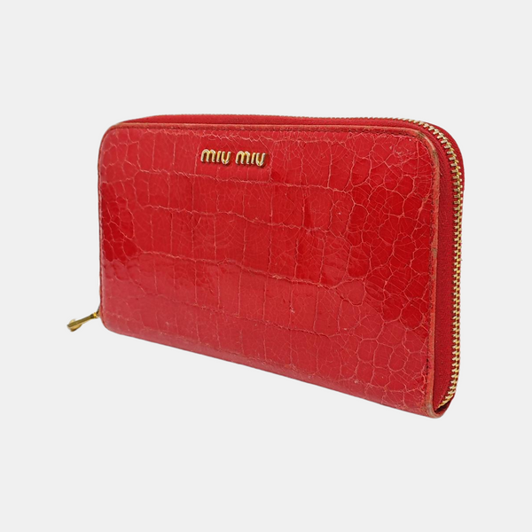Calfskin Wallet Red