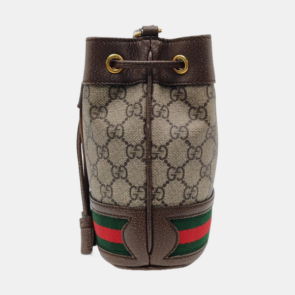 Ophidia Mini Monogram Coated Canvas Beige