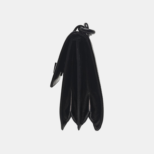 Calfskin Shoulder Bag Black