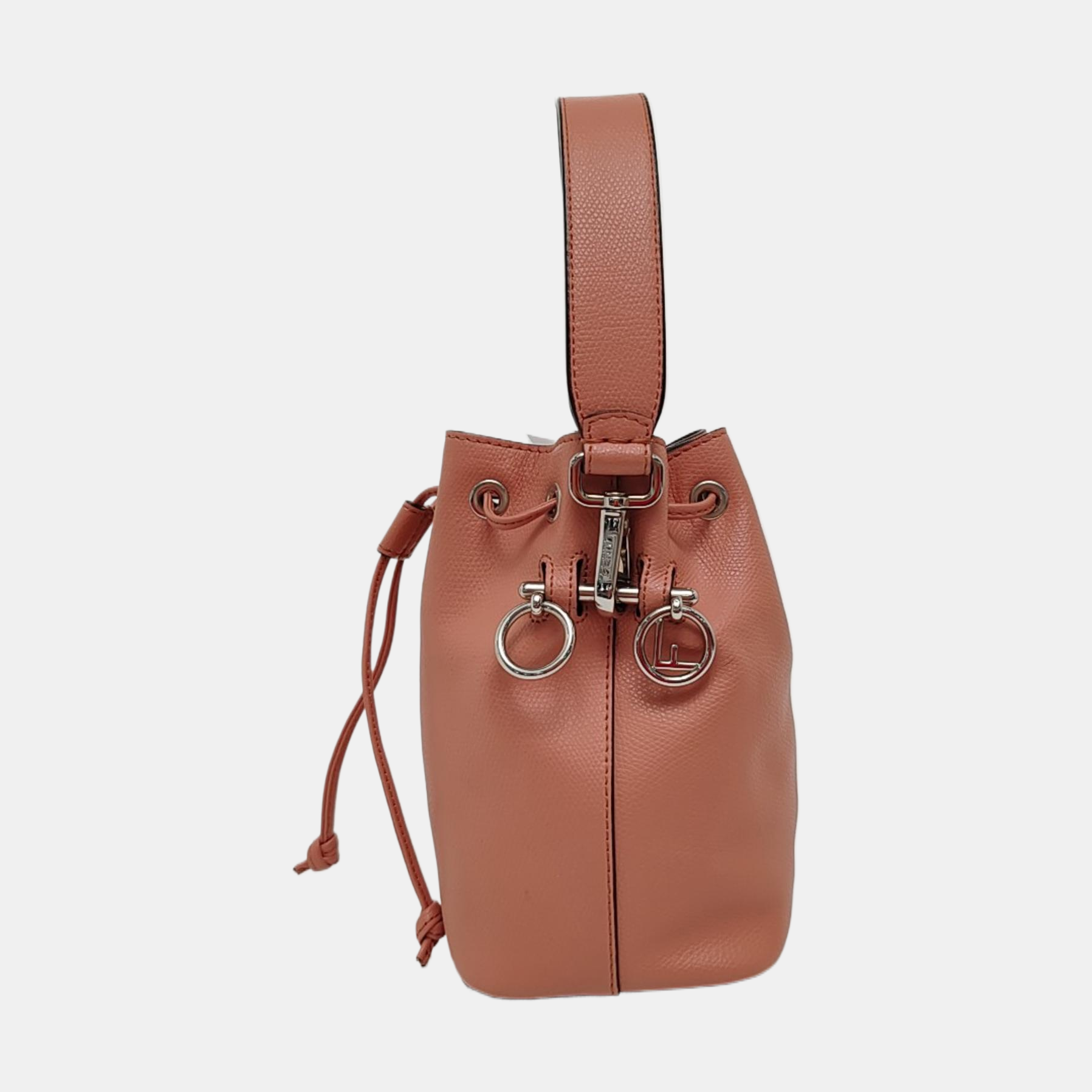 Authenticated pre-owned  Mon Tresor Mini Calfskin Pink - Bucket Bag at Looply