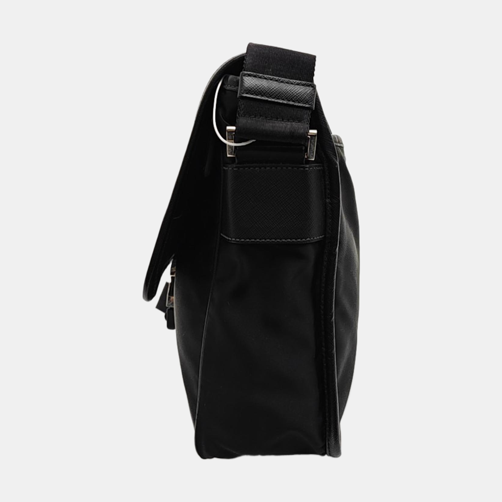 Nylon Shoulder Bag Black
