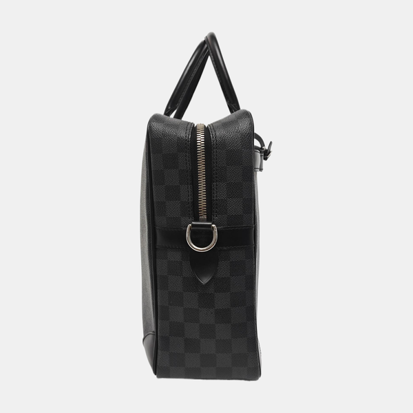 Damier Graphite Coated Canvas Shoulder Bag Gray