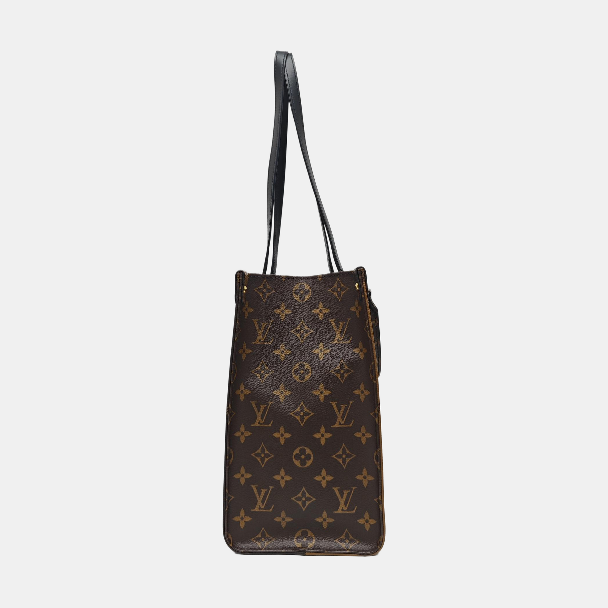 ONTHEGO MM Monogram Coated Canvas Brown
