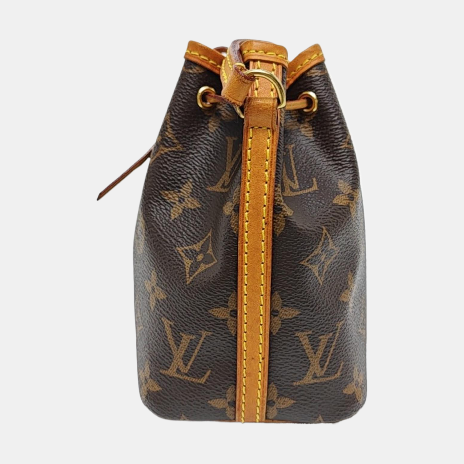 NÉONOÉ Nano Monogram Coated Canvas Brown