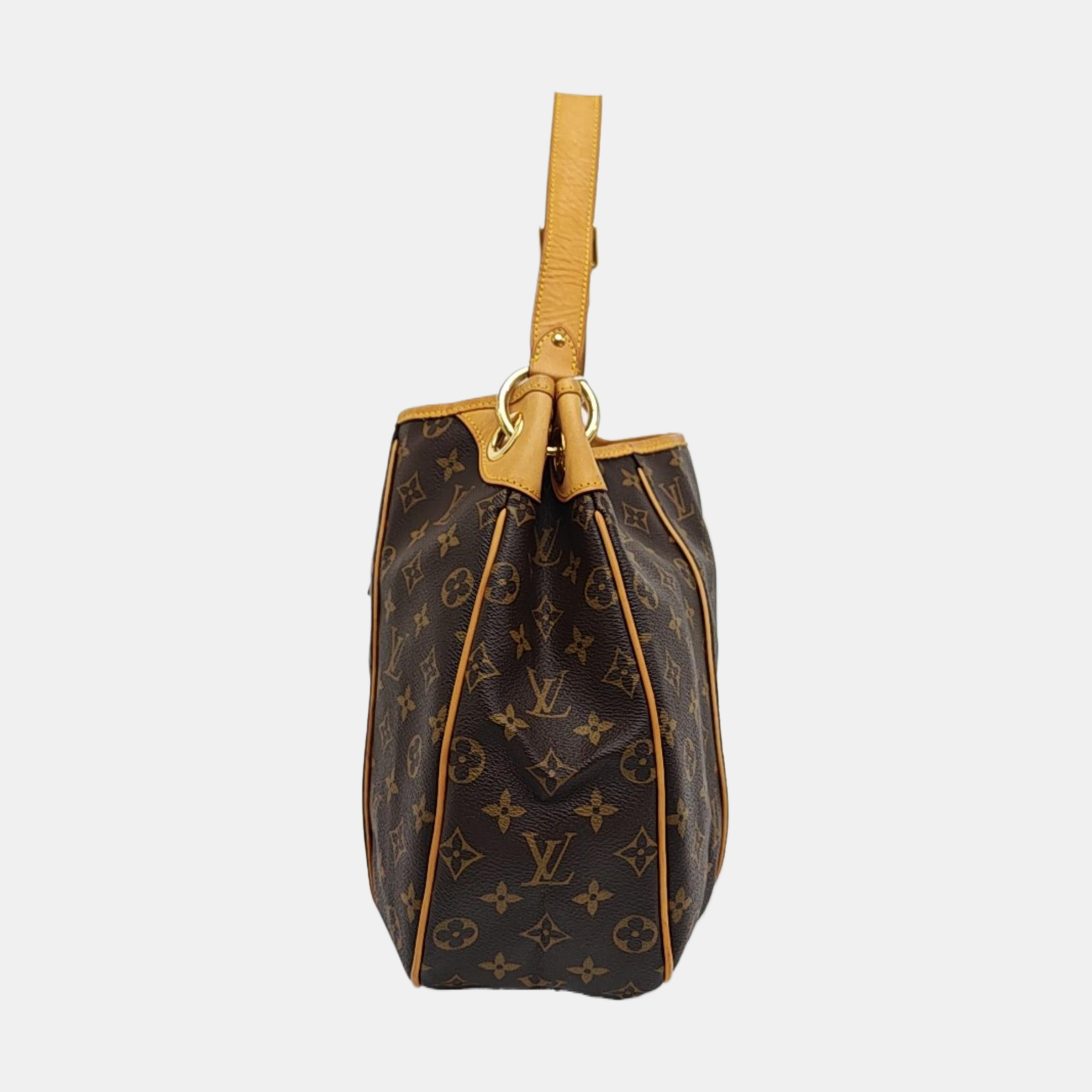 GALLIERA PM Monogram Coated Canvas Brown