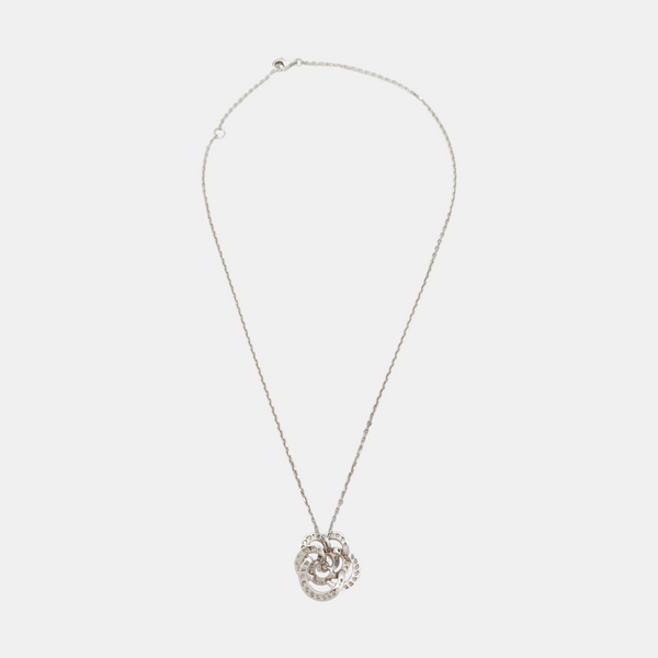 CAMÉLIA 18k White Gold Silver Necklace