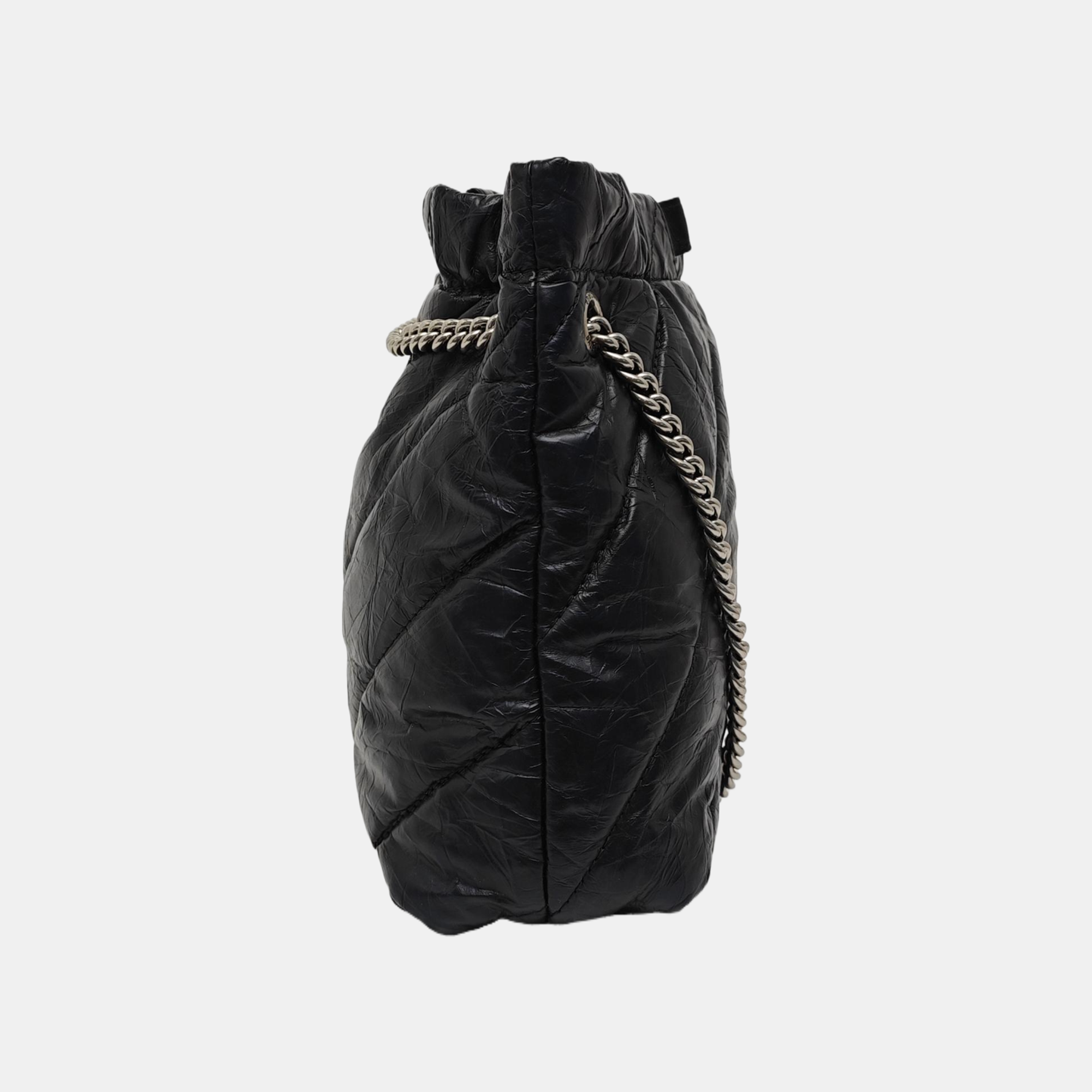 Crush Quilted Calfskin Black
